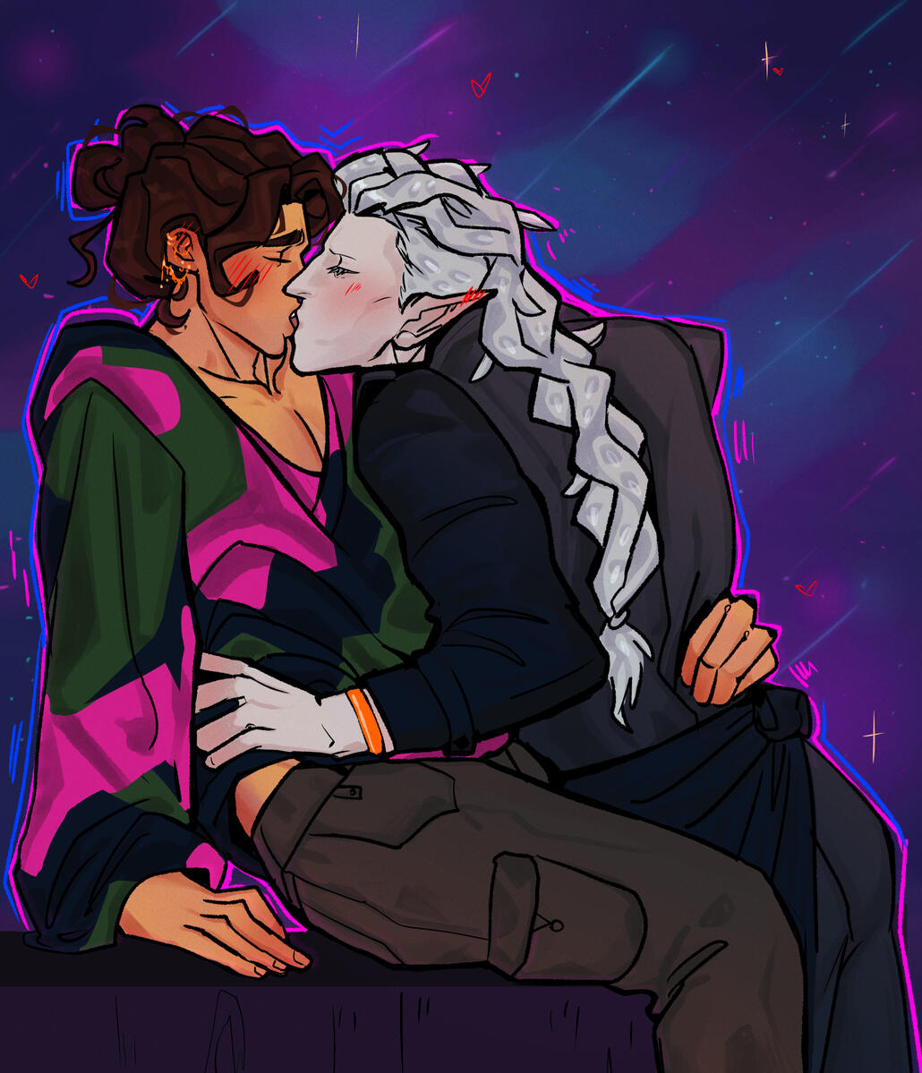 A stolen kiss by artmistersealy
